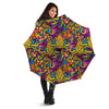 Hippie Flame Psychedelic Trippy Umbrella-grizzshop