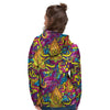 Hippie Flame Psychedelic Trippy Women's Hoodie-grizzshop