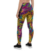 Hippie Flame Psychedelic Trippy Women's Leggings-grizzshop