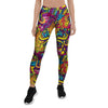 Hippie Flame Psychedelic Trippy Women's Leggings-grizzshop