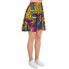 Hippie Flame Psychedelic Trippy Women's Skirt-grizzshop