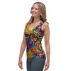 Hippie Flame Psychedelic Trippy Women's Tank Top-grizzshop