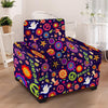 Hippie Floral Armchair Cover-grizzshop