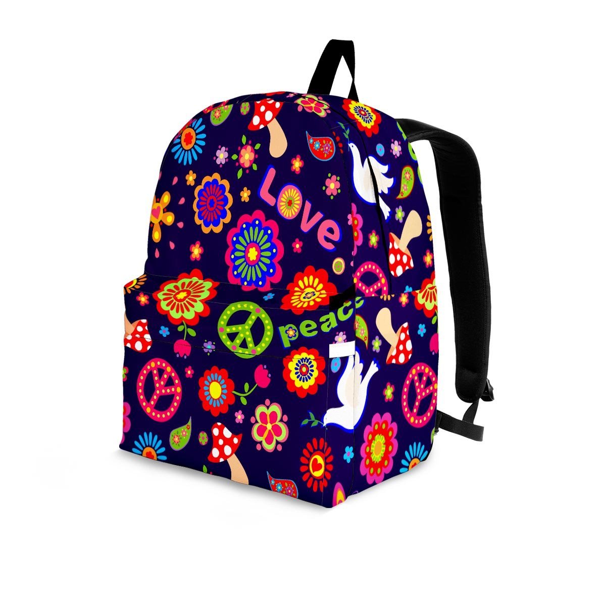 Hippie Floral Backpack-grizzshop