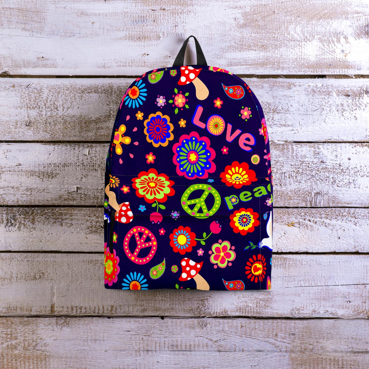 Hippie Floral Backpack-grizzshop