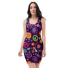 Hippie Floral Bodycon Dress-grizzshop