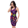 Hippie Floral Bodycon Dress-grizzshop