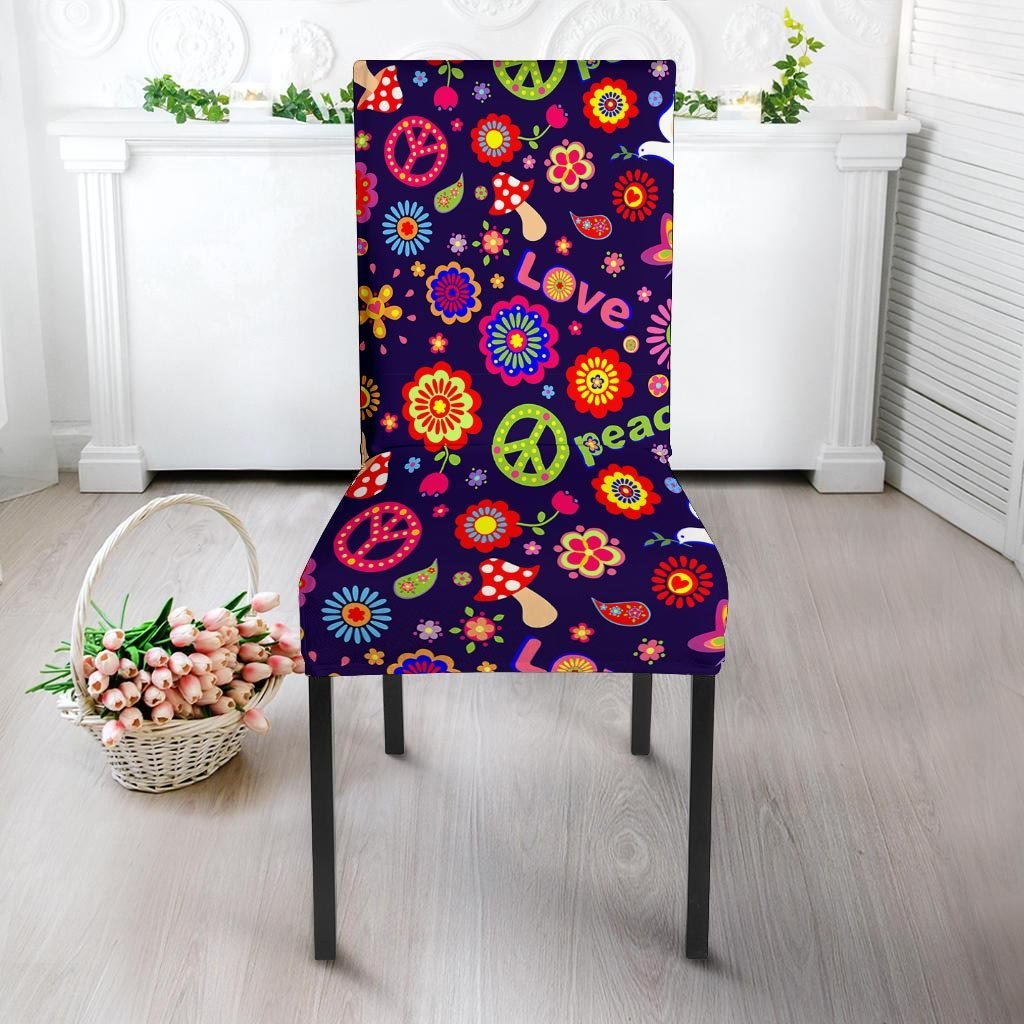 Hippie Floral Chair Cover-grizzshop