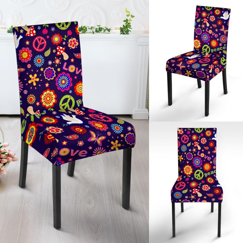 Hippie Floral Chair Cover-grizzshop
