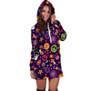 Hippie Floral Hoodie Dress-grizzshop