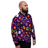 Hippie Floral Men's Bomber Jacket-grizzshop