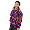 Hippie Floral Men's Hoodie-grizzshop