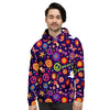 Hippie Floral Men's Hoodie-grizzshop