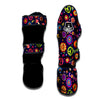 Hippie Floral Muay Thai Shin Guard-grizzshop