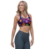 Hippie Floral Sports Bra-grizzshop