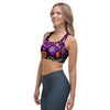 Hippie Floral Sports Bra-grizzshop