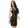 Hippie Love Floral Bodycon Dress-grizzshop