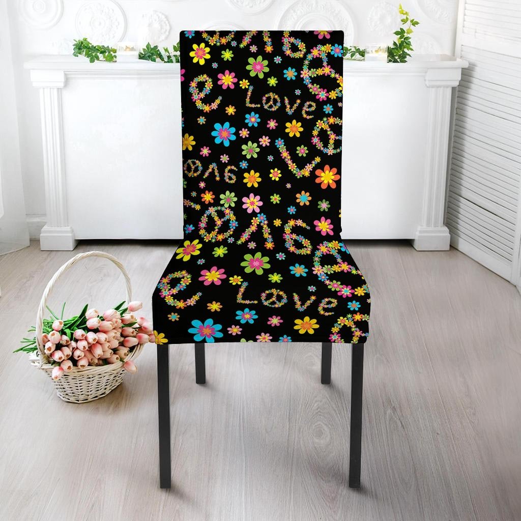 Hippie Love Floral Chair Cover-grizzshop