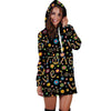 Hippie Love Floral Hoodie Dress-grizzshop