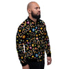 Hippie Love Floral Men's Bomber Jacket-grizzshop