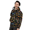 Hippie Love Floral Men's Hoodie-grizzshop