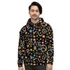 Hippie Love Floral Men's Hoodie-grizzshop