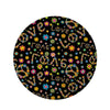 Hippie Love Floral Round Rug-grizzshop