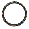 Hippie Love Floral Steering Wheel Cover-grizzshop