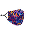 Hippie Music Van Peace Sign Pattern Print Face Mask-grizzshop