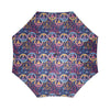 Hippie Music Van Peace Sign Pattern Print Foldable Umbrella-grizzshop