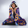 Hippie Music Van Peace Sign Pattern Print Hooded Blanket-grizzshop