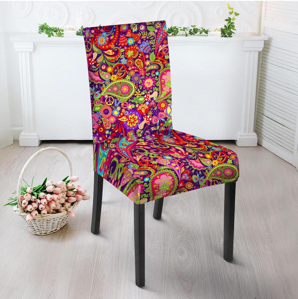 Hippie Paisley Chair Cover-grizzshop