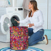 Hippie Paisley Laundry Basket-grizzshop