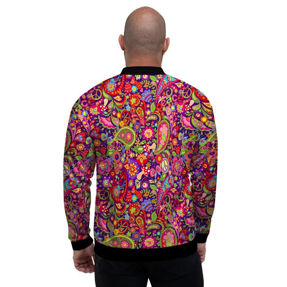 Hippie Paisley Men's Bomber Jacket-grizzshop