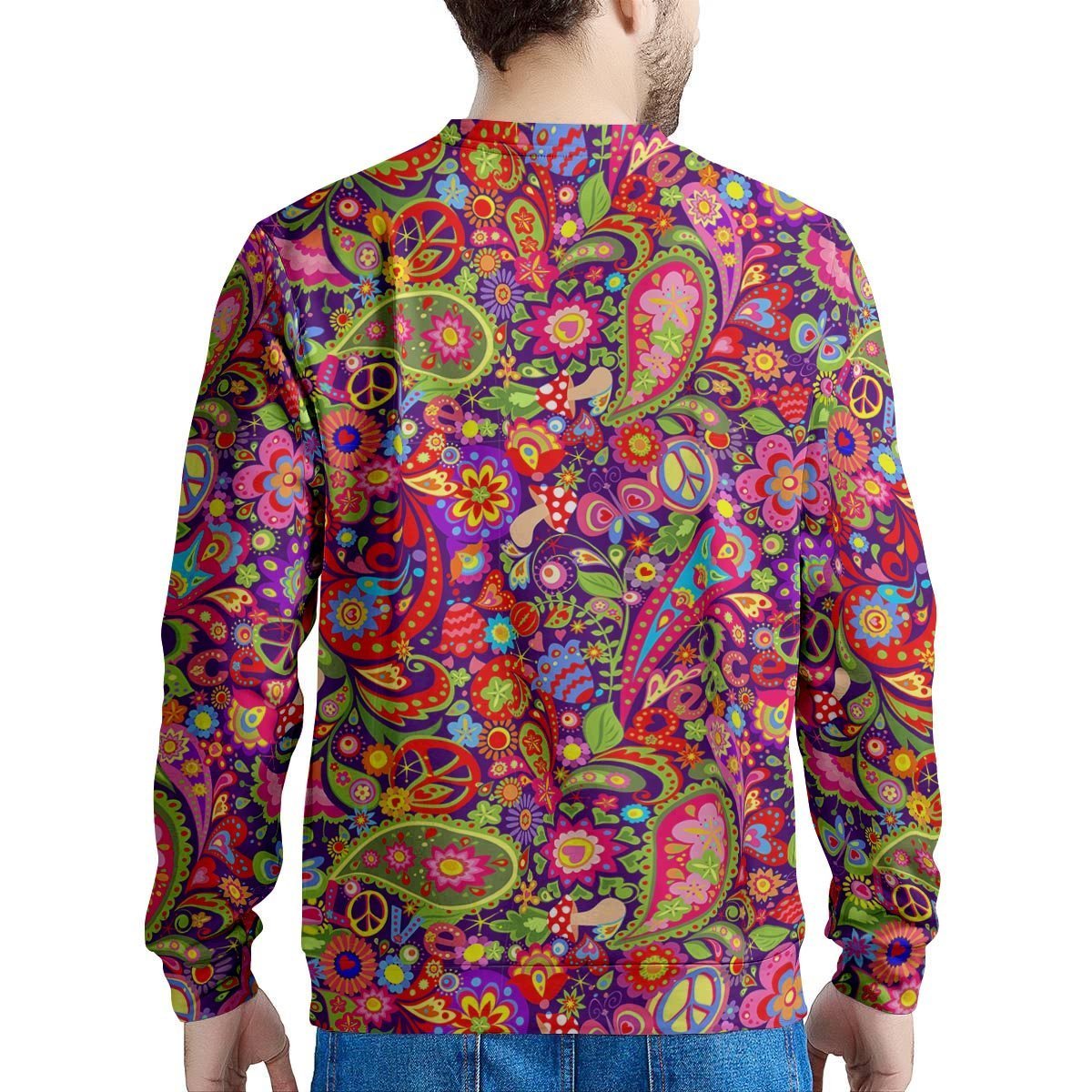 Hippie Paisley Men's Sweatshirt-grizzshop