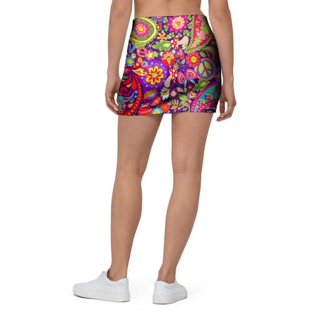 Hippie Paisley Mini Skirt-grizzshop