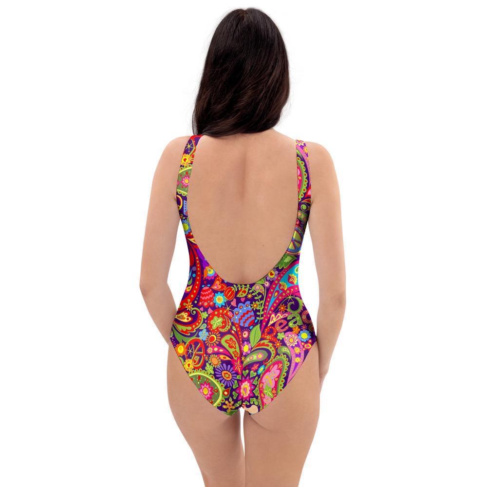 Hippie Paisley One Piece Swimsuite-grizzshop