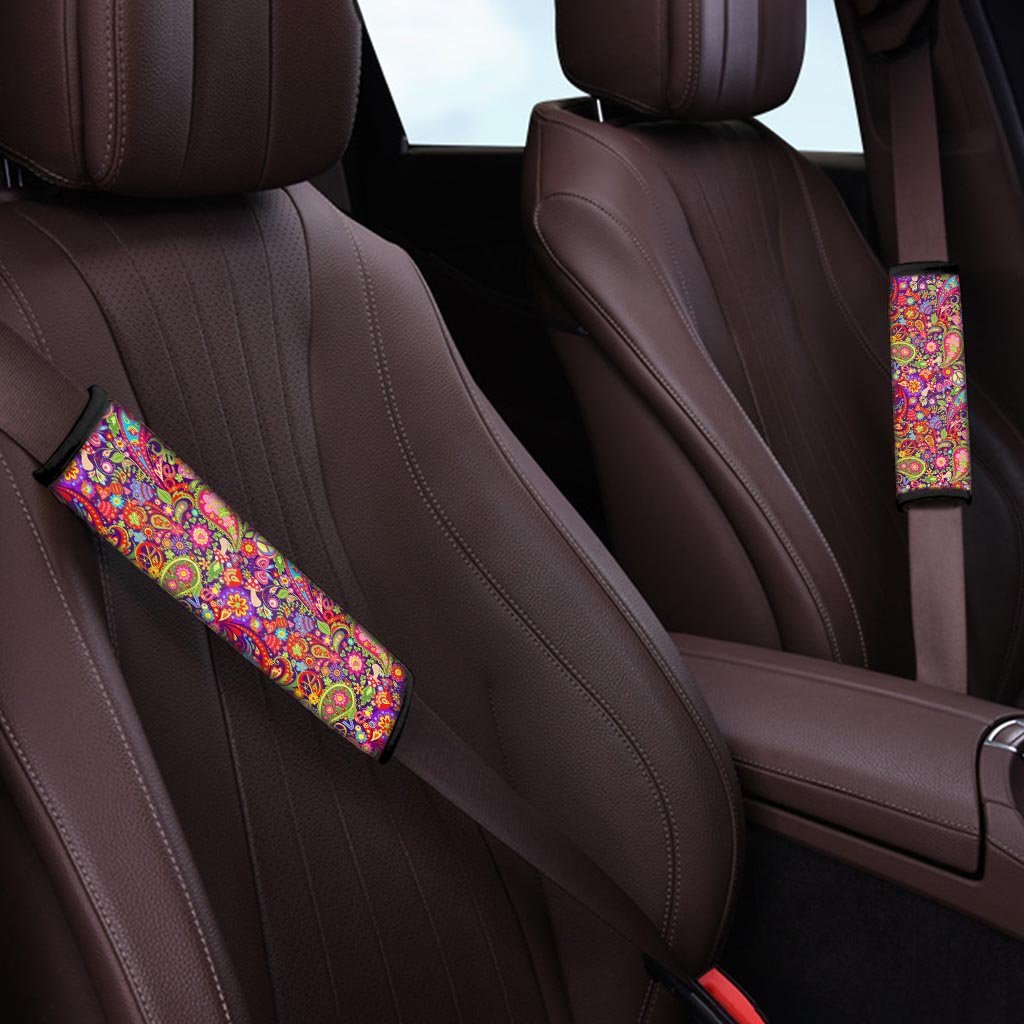 Hippie Paisley Seat Belt Cover-grizzshop