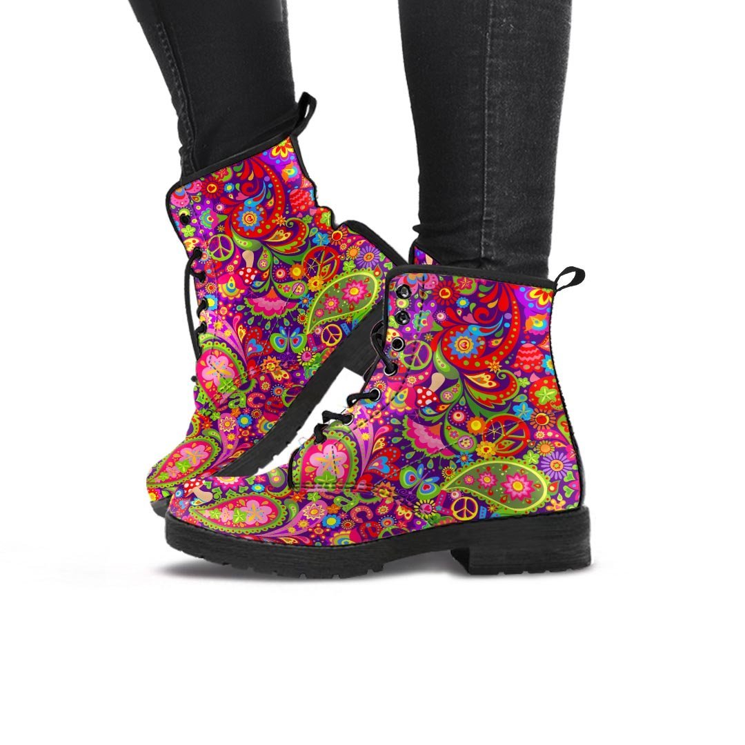 Hippie Paisley Women's Boots-grizzshop