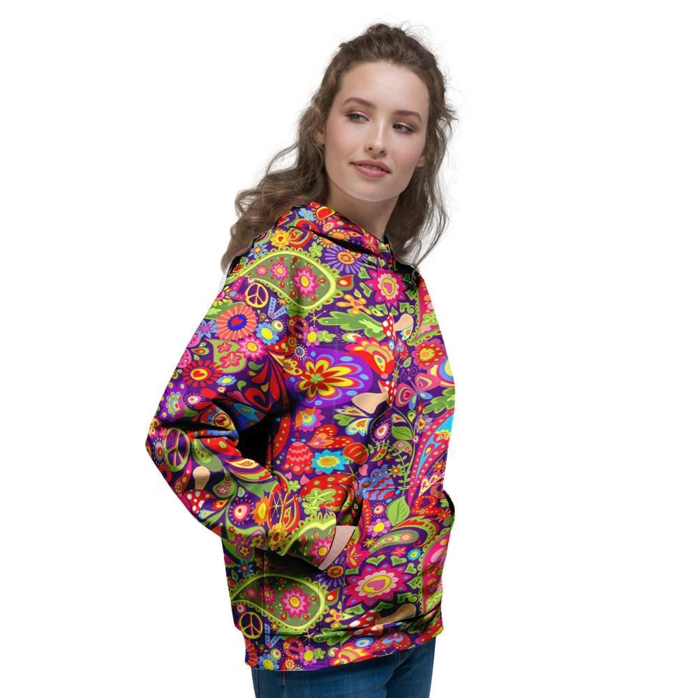 Hippie Paisley Women's Hoodie-grizzshop