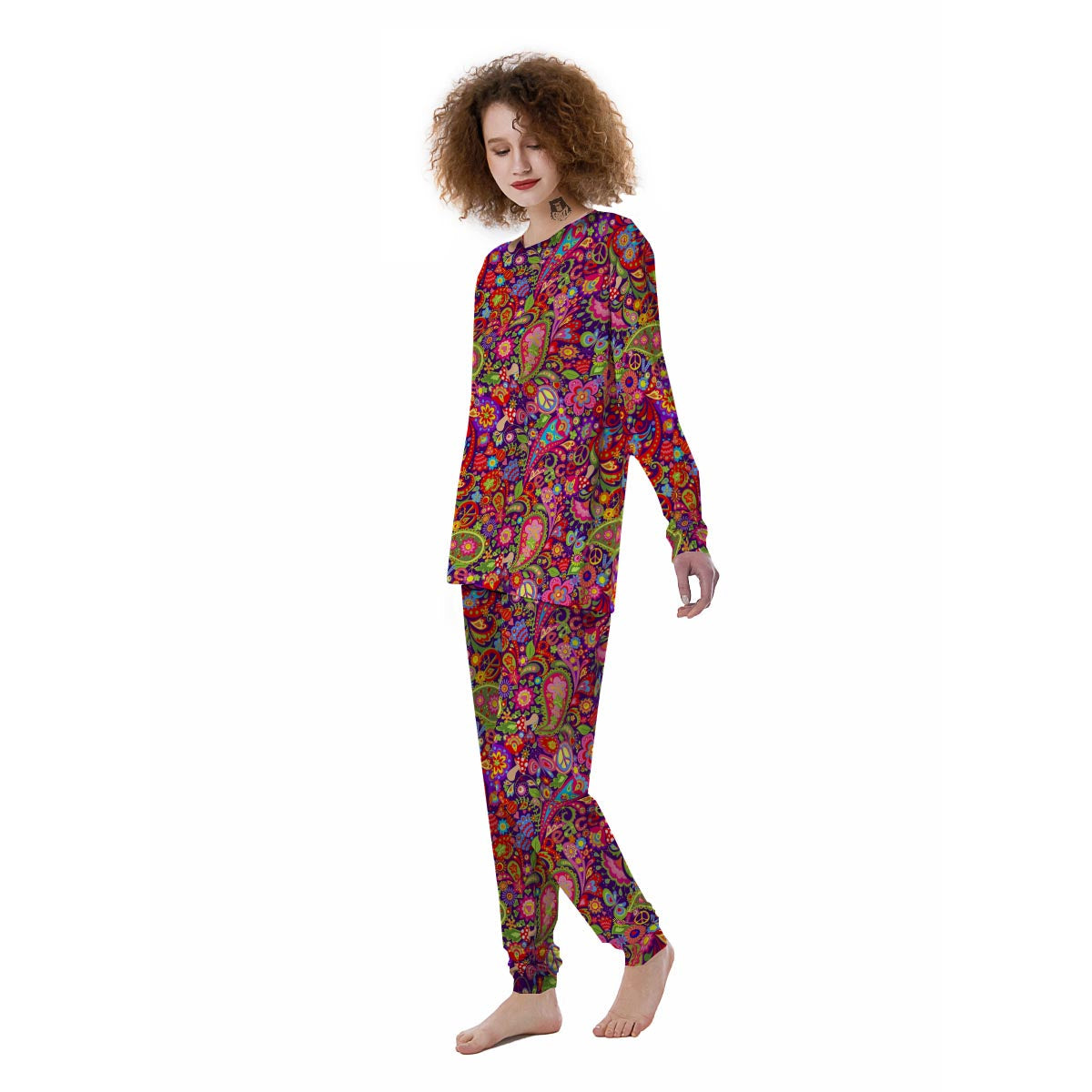 Hippie Paisley Women's Pajamas-grizzshop