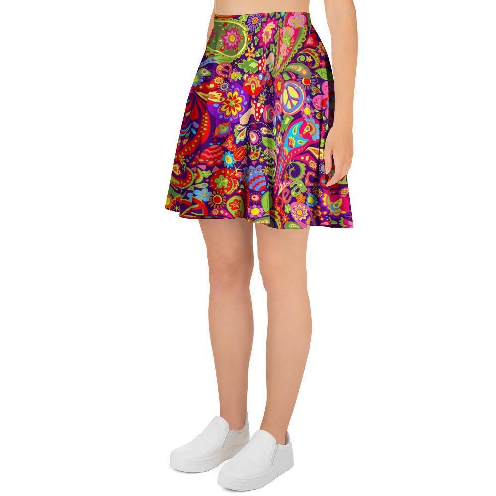 Hippie Paisley Women's Skirt-grizzshop