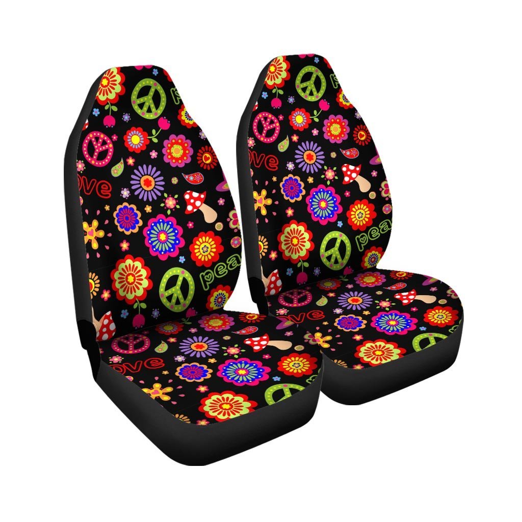 Hippie Peace Print Car Seat Covers-grizzshop