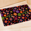 Hippie Peace Print Door Mat-grizzshop