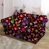 Hippie Peace Print Loveseat Cover-grizzshop