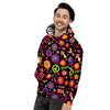 Hippie Peace Print Men's Hoodie-grizzshop