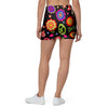 Hippie Peace Print Mini Skirt-grizzshop