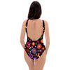 Hippie Peace Print One Piece Swimsuite-grizzshop