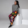 Hippie Peace Print Women's Joggers-grizzshop