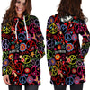 Hippie Peace Sign Hoodie Dress-grizzshop